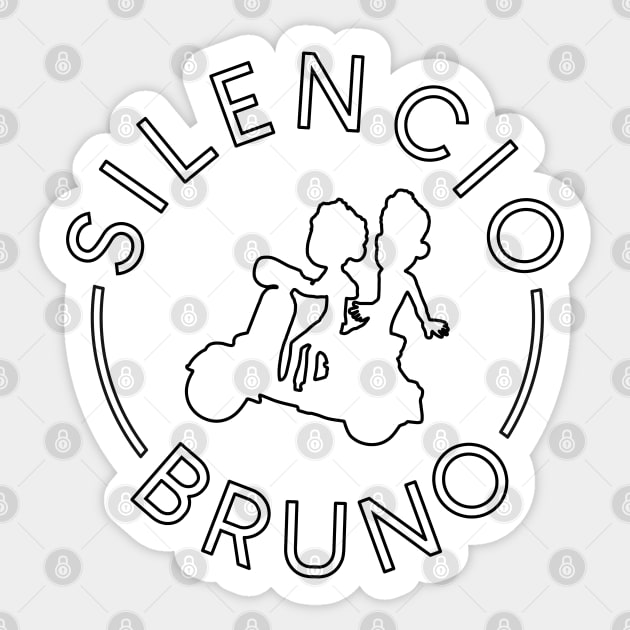 Silencio Bruno (Dark) Sticker by splode